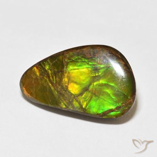 amolita Multicolorido Natural 14.61ct, Chique, Opaco