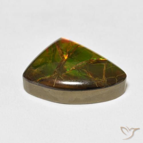 amolita Multicolorido Natural 10.22ct, Chique, Opaco