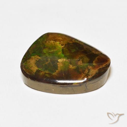 amolita Multicolorido Natural 13.95ct, Chique, Opaco
