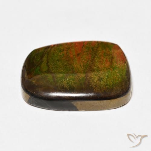 amolita Multicolorido Natural 14.15ct, Chique, Opaco