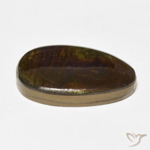 amolita Multicolorido Natural 14.24ct, Chique, Opaco