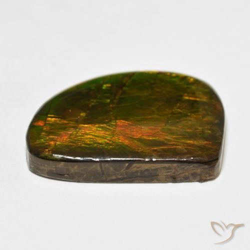 amolita Multicolorido Natural 21.11ct, Chique, Opaco