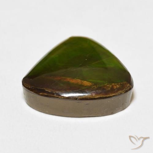 amolita Multicolorido Natural 10.86ct, Trilhão, Opaco