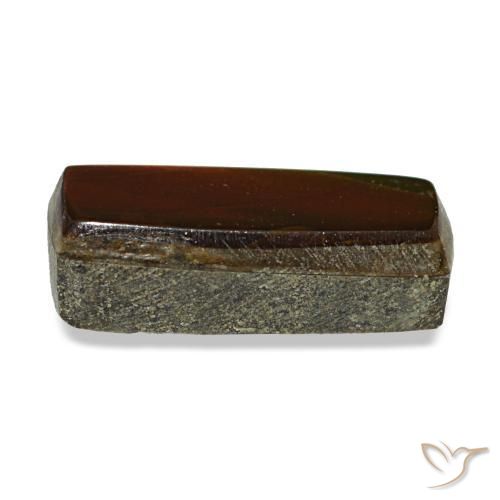 Ammolita multicolorido natural 1,44ct, baguete, opaco