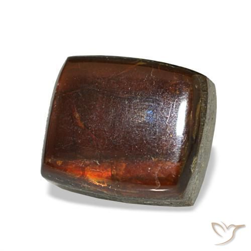 Ammolita multicolorido natural 2,43ct, baguete, opaco