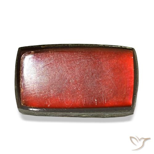 Ammolita multicolorido natural 3,44ct, baguete, opaco