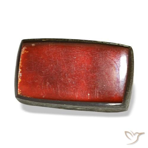 Ammolita multicolorido natural 3,44ct, baguete, opaco