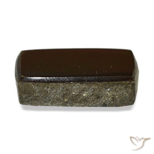 Ammolita multicolorido natural 3,44ct, baguete, opaco