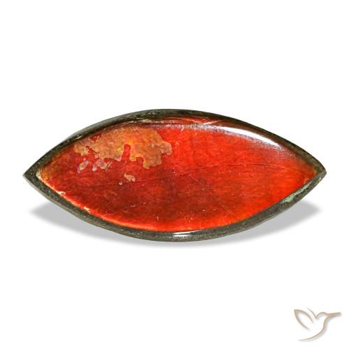 Ammolita multicolorido natural 2,22ct, marquise, opaco