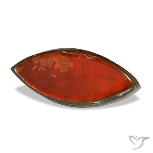 Ammolita multicolorido natural 2,22ct, marquise, opaco