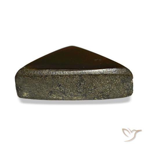 Ammolita multicolorido natural 1,47ct, trillion, opaco