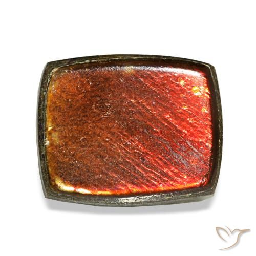 2.16ct multicolorido ammolita, baguete, opaco
