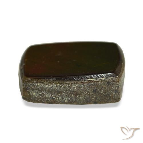 Ammolita multicolorido natural 2,16ct, baguete, opaco