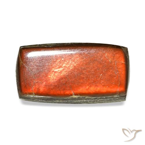 Ammolita multicolorido natural 2,13ct, baguete, opaco