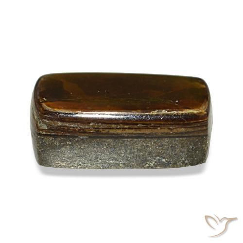 Ammolita multicolorido natural 1,87ct, baguete, opaco
