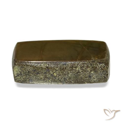 Ammolita multicolorido natural 1,51ct, baguete, opaco