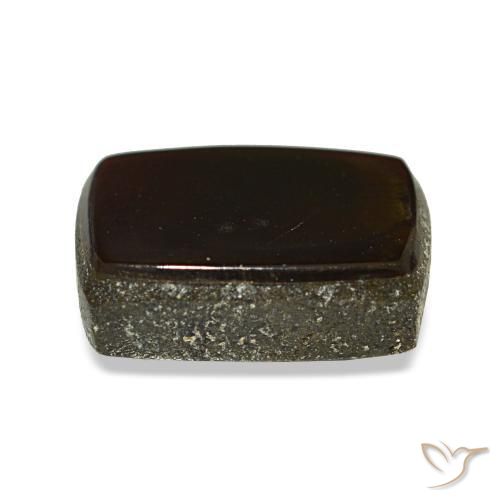 Ammolita multicolorido natural 1,79ct, baguete, opaco