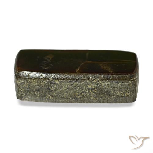 Ammolita multicolorido natural 2,35ct, baguete, opaco