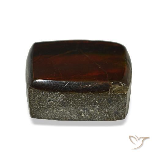 Ammolita multicolorido natural 1,93ct, baguete, opaco