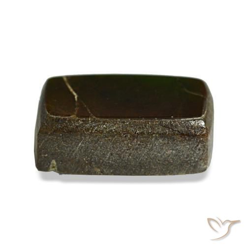 Ammolita multicolorido natural 1,68ct, baguete, opaco