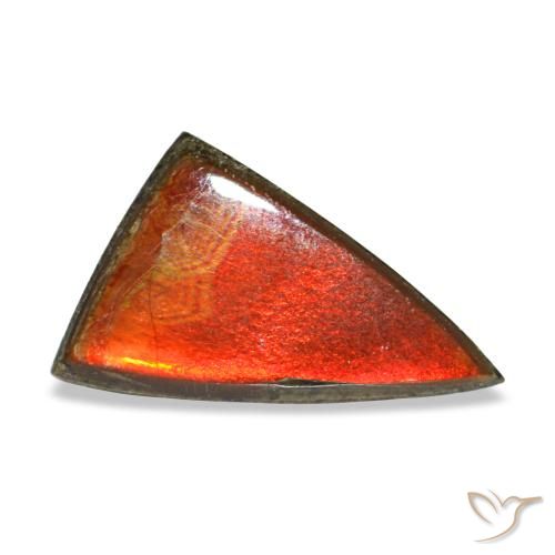 1.11ct multicolorido ammolita, trillion, opaco