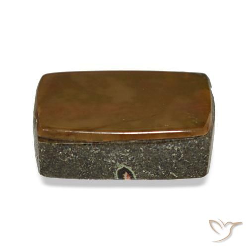 Ammolita multicolorido natural 4,63ct, baguete, opaco