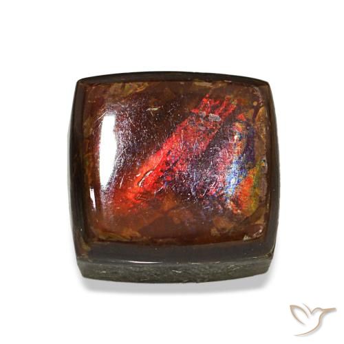 Ammolita multicolorido natural 2,96ct, baguete, opaco