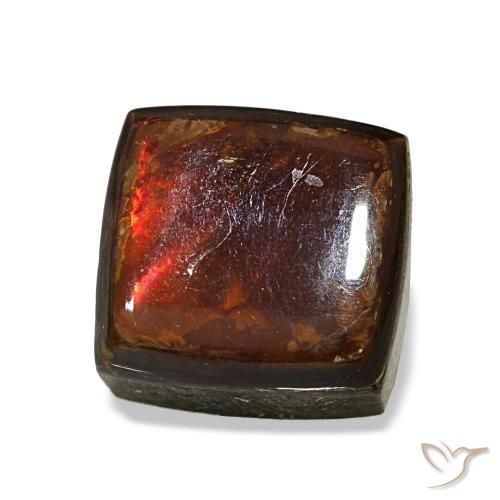 Ammolita multicolorido natural 2,96ct, baguete, opaco