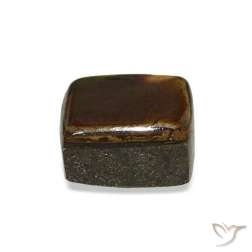 Ammolita multicolorido natural 1,55ct, baguete, opaco