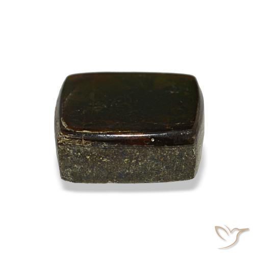 Ammolita multicolorido natural 2,08ct, baguete, opaco