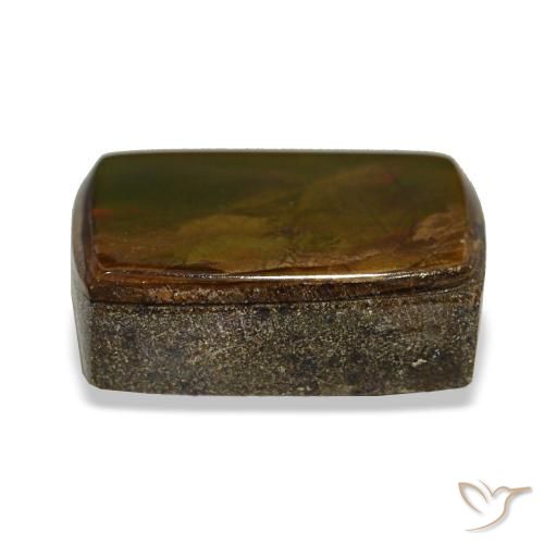Ammolita multicolorido natural 2,58ct, baguete, opaco