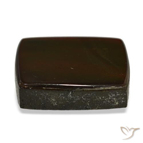 Ammolita multicolorido natural 11,22ct, baguete, opaco