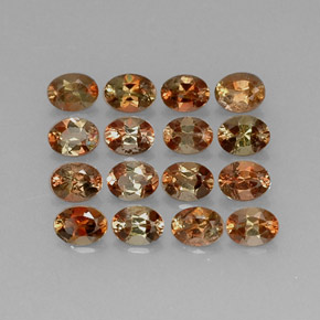 Pedras preciosas de andaluzita multicolorido natural de 2,72 ct, corte oval, VVS-VS