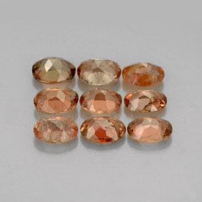 Pedras preciosas de andaluzita multicolorido natural de  ct, corte oval, VVS-VS