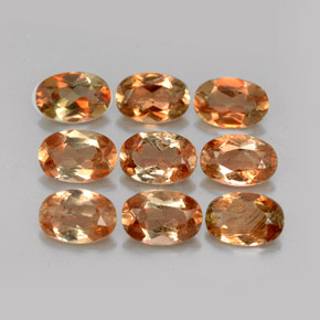 Pedras preciosas de andaluzita multicolorido natural de  ct, corte oval, VVS-VS