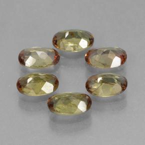 Pedras preciosas de andaluzita multicolorido natural de 2,69 ct, corte oval, VS-SI
