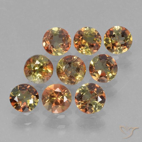 Pedras preciosas de Andaluzita Multicolorido natural de 2.37 ct, Corte Redondo, VS-SI