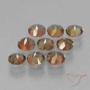 Pedras preciosas de Andaluzita Multicolorido natural de 2.37 ct, Corte Redondo, VS-SI