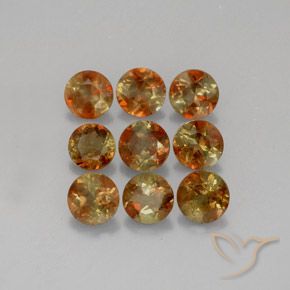 2.39ctw Natural Multicolorido Andaluzita, Redondo, VS-SI