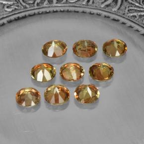 Pedras preciosas de andaluzita multicolorido natural de 2,28 ct, corte redondo, VS-SI