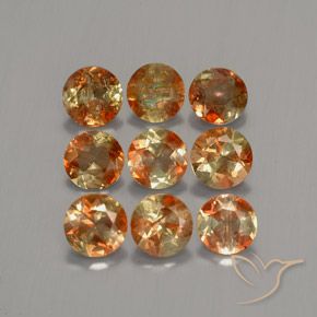 2.26ctw Natural Multicolorido Andaluzita, Redondo, VS-SI