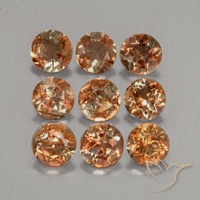 Pedras preciosas de Andaluzita Multicolorido natural de 2.25 ct, Redondo, VS-SI