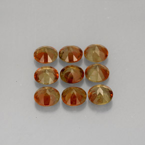Pedras preciosas de andaluzita multicolorido natural de  ct, corte redondo, VS-SI