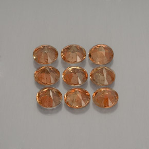 Pedras preciosas de andaluzita multicolorido natural de 2,34 ct, corte redondo, VS-SI