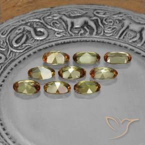 Pedras preciosas de andaluzita multicolorido natural de 3,15 ct, corte oval, VS-SI