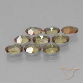 Pedras preciosas de Andaluzita Multicolorido natural de 3.45 ct, oval, VS-SI