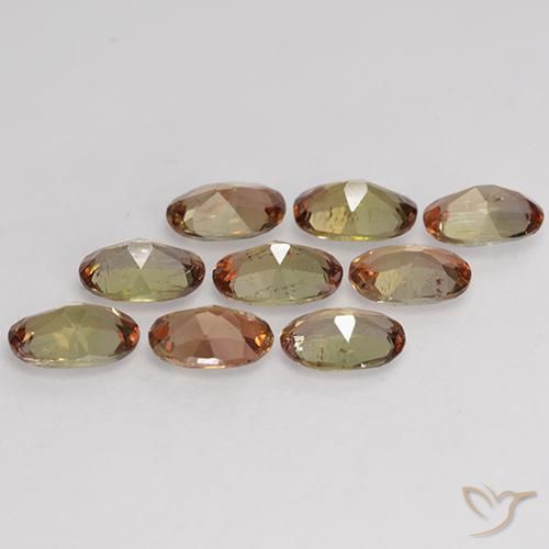 Pedras preciosas de Andaluzita Multicolorido natural de 3.61 ct, oval, VS-SI