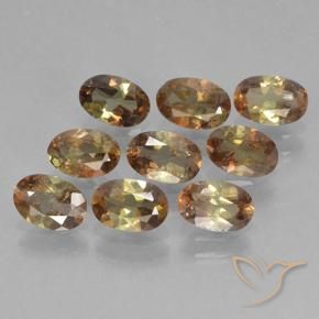 Pedras preciosas de Andaluzita Multicolorido natural de 3.76 ct, oval, VS-SI