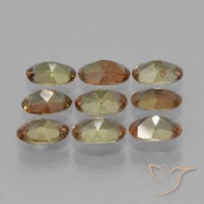 Pedras preciosas de Andaluzita Multicolorido natural de 3.76 ct, oval, VS-SI