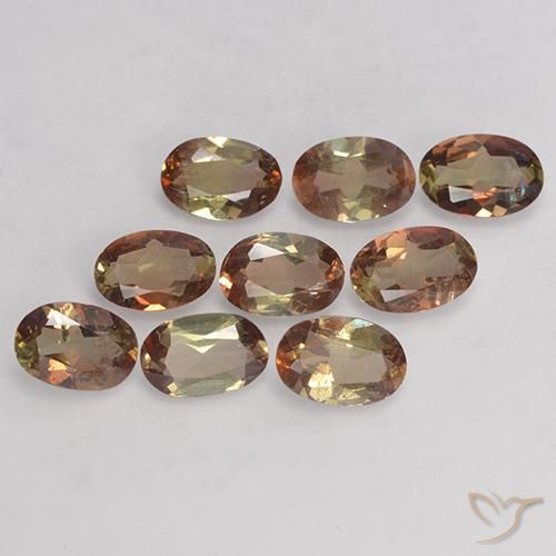Pedras preciosas de Andaluzita Multicolorido natural de 3.33 ct, oval, VS-SI